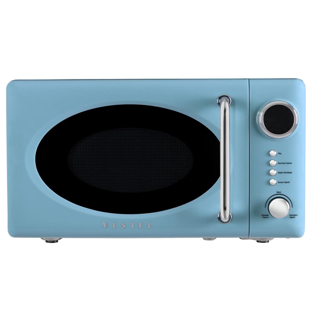 Vestel MD 20 YD Retro Düş Mavisi Mikrodalga Firin