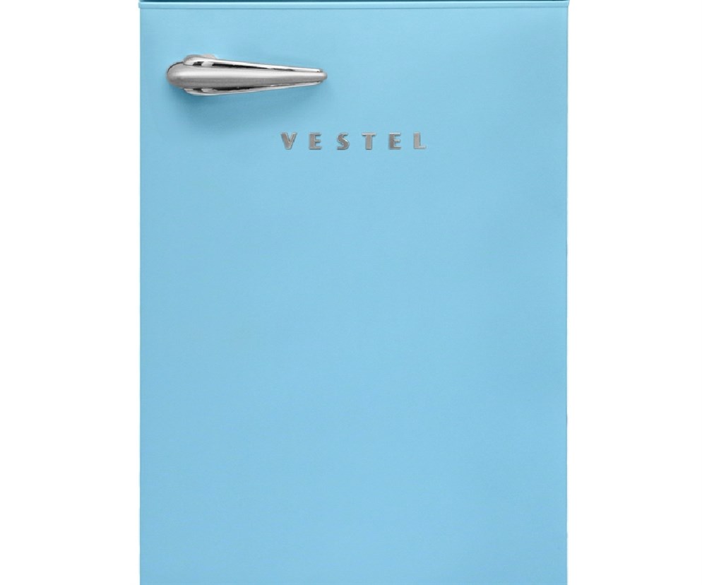 Vestel SB14001 Düş Mavisi Retro Buzdolabı