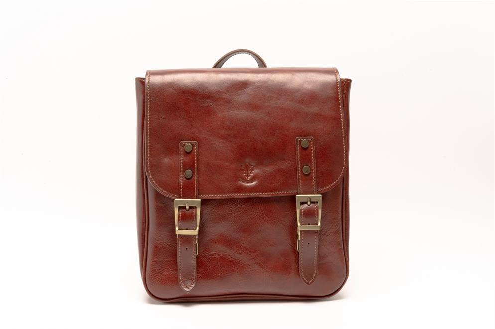 Zaino in Pelle Cartella İtalyan Hakiki Deri Unisex Sırt Çantası