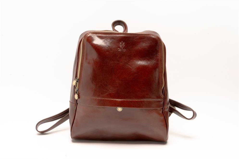 Zaino in Pelle İtalyan Hakiki Deri Unisex Sırt Çantası