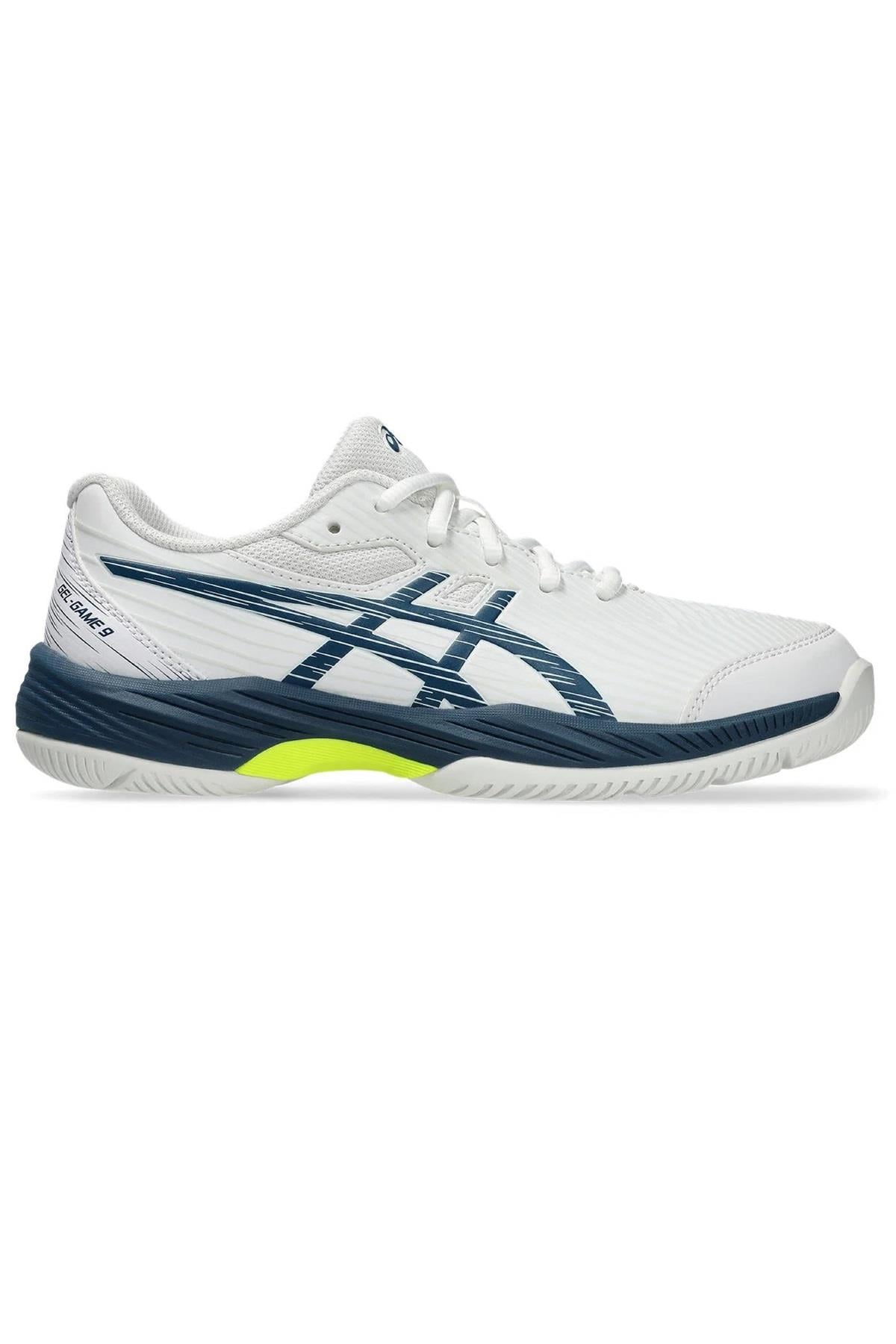 Asics Asics Gel Game 9 GS Çocuk Beyaz Tenis Ayakkabısı