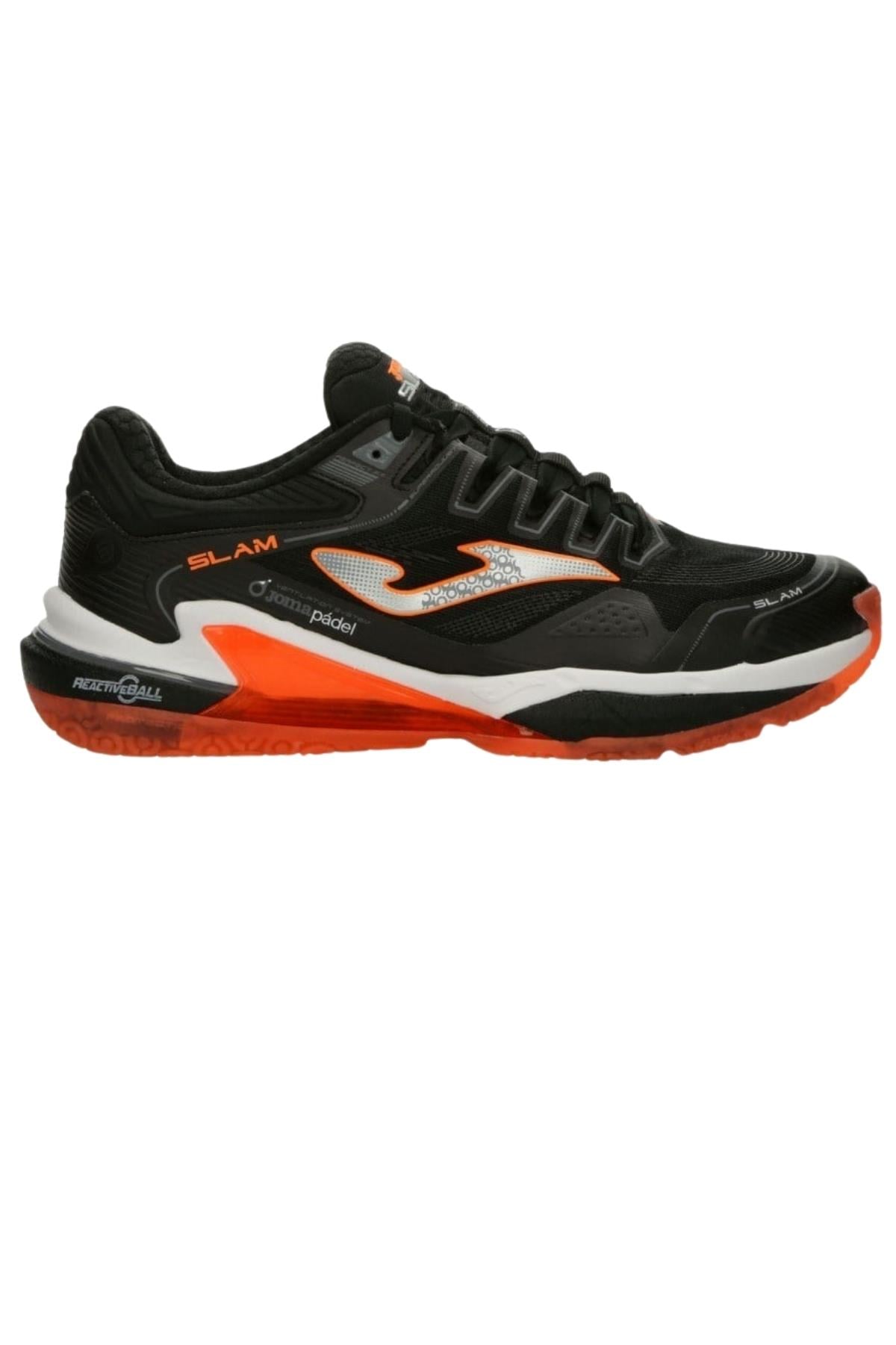 Joma Joma Slam Men 2501 Siyah Turuncu Erkek Padel Ayakkabısı