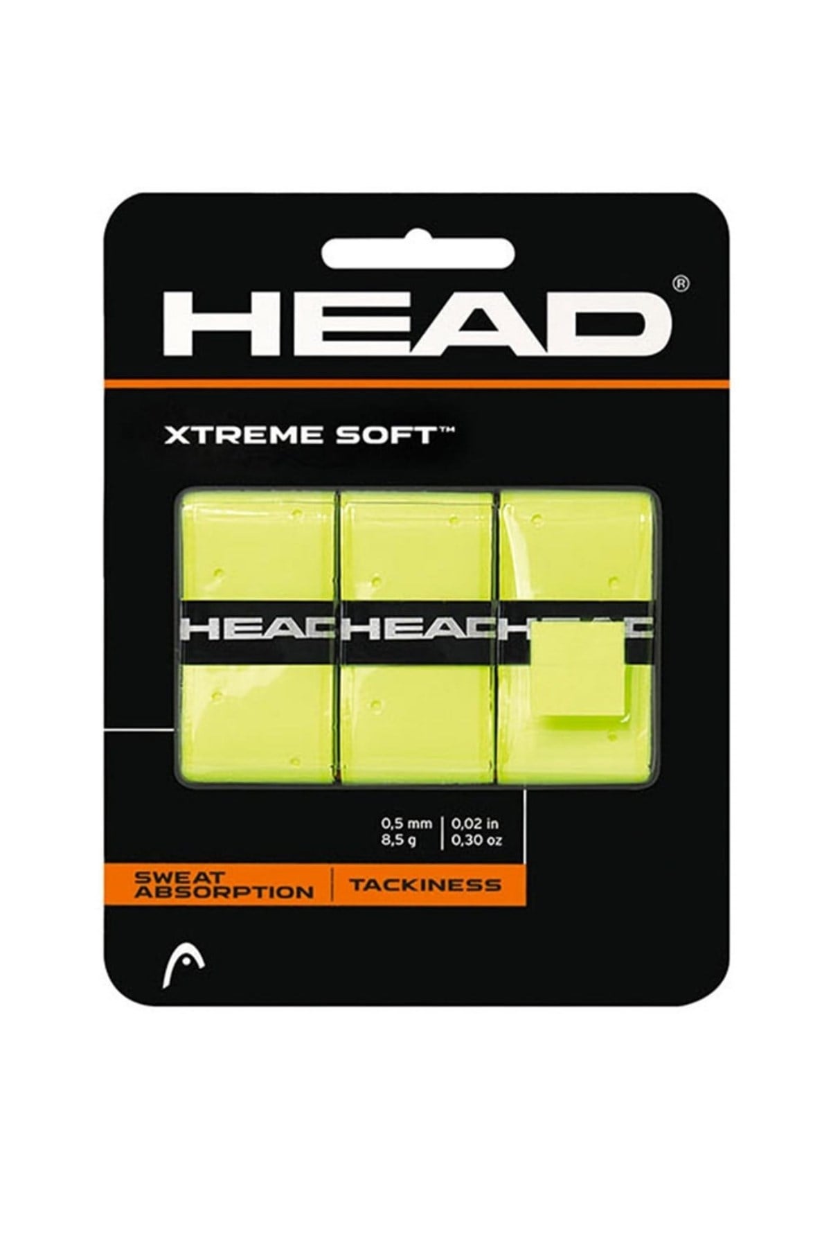 Head Head Xtreme Soft Neon Sarı Overgrip 3lü 