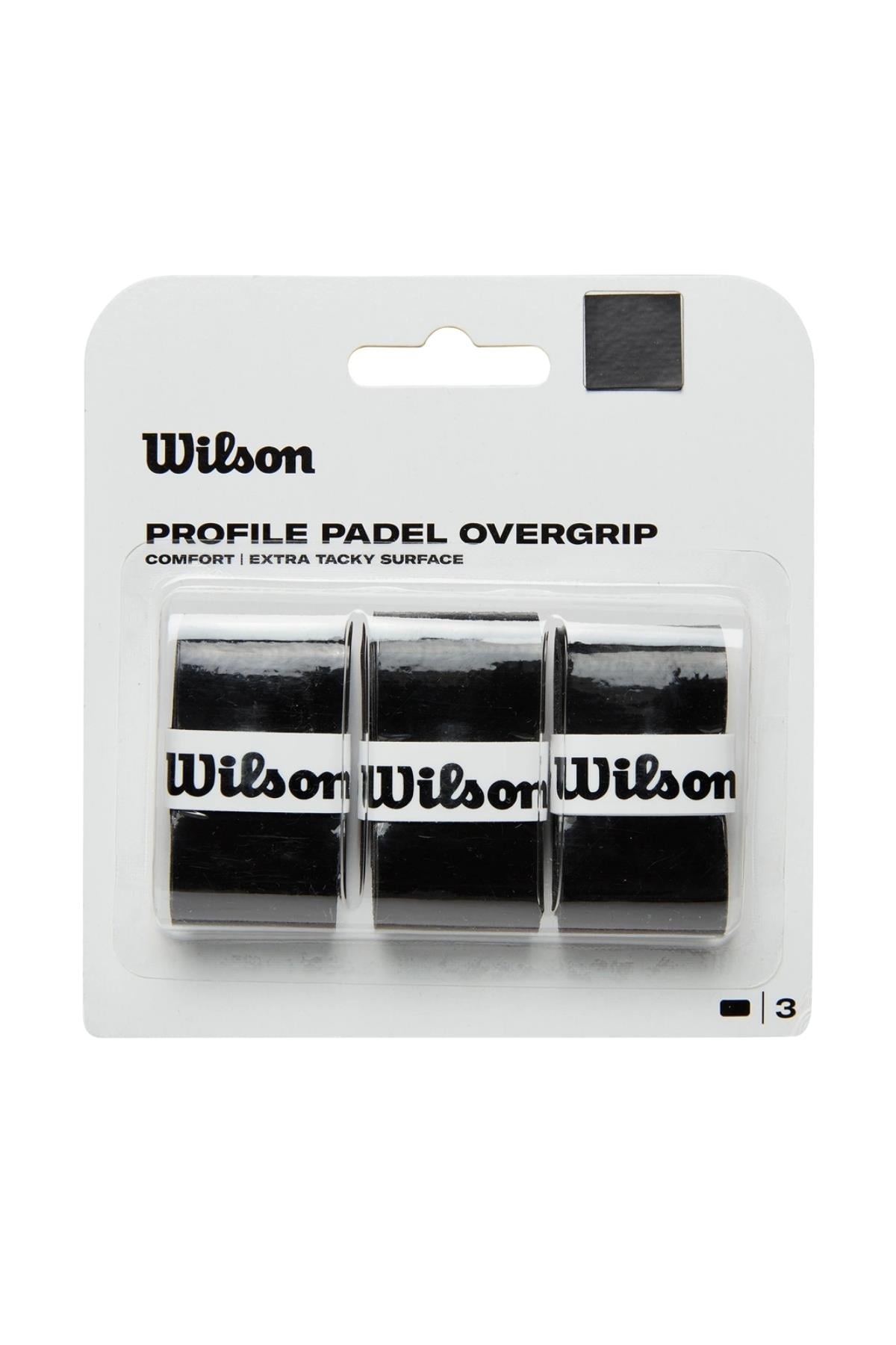 Wilson Wilson Padel Pro Padel Raket Overgrip Siyah 3lü