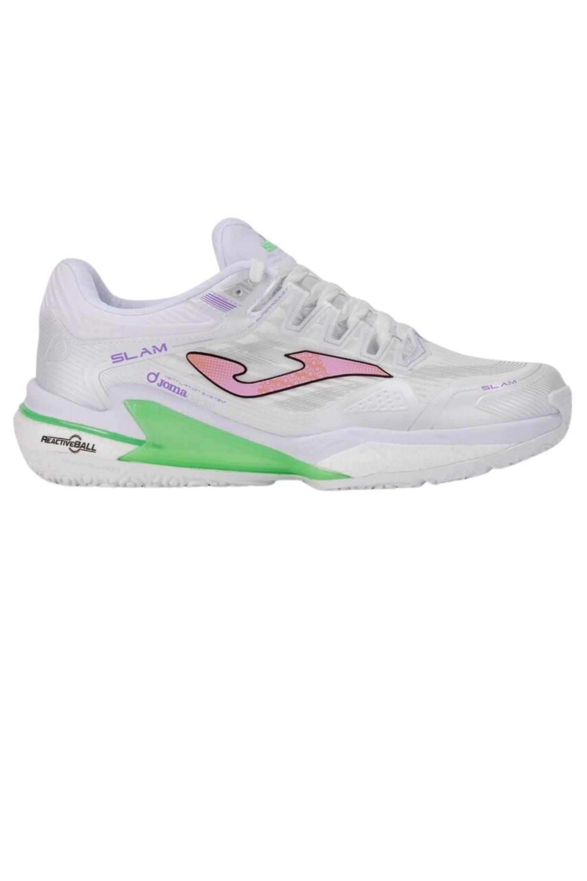 Joma Joma Slam Lady 2502 Beyaz Kadın Padel Ayakkabısı