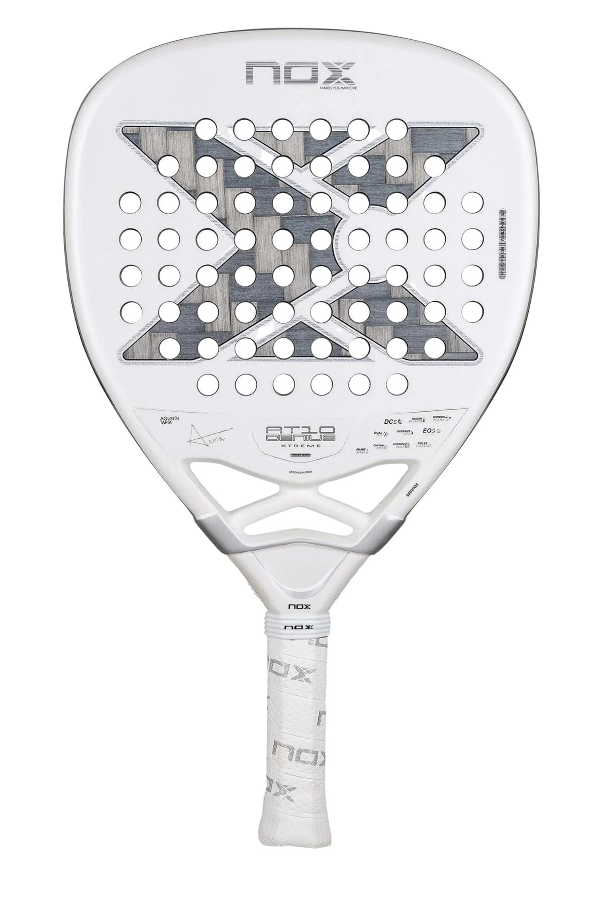 NOX Nox AT10 Genius Attack 12K Alum Xtrem 360-370 gr By Agustin Tapia Padel Tenis Raketi