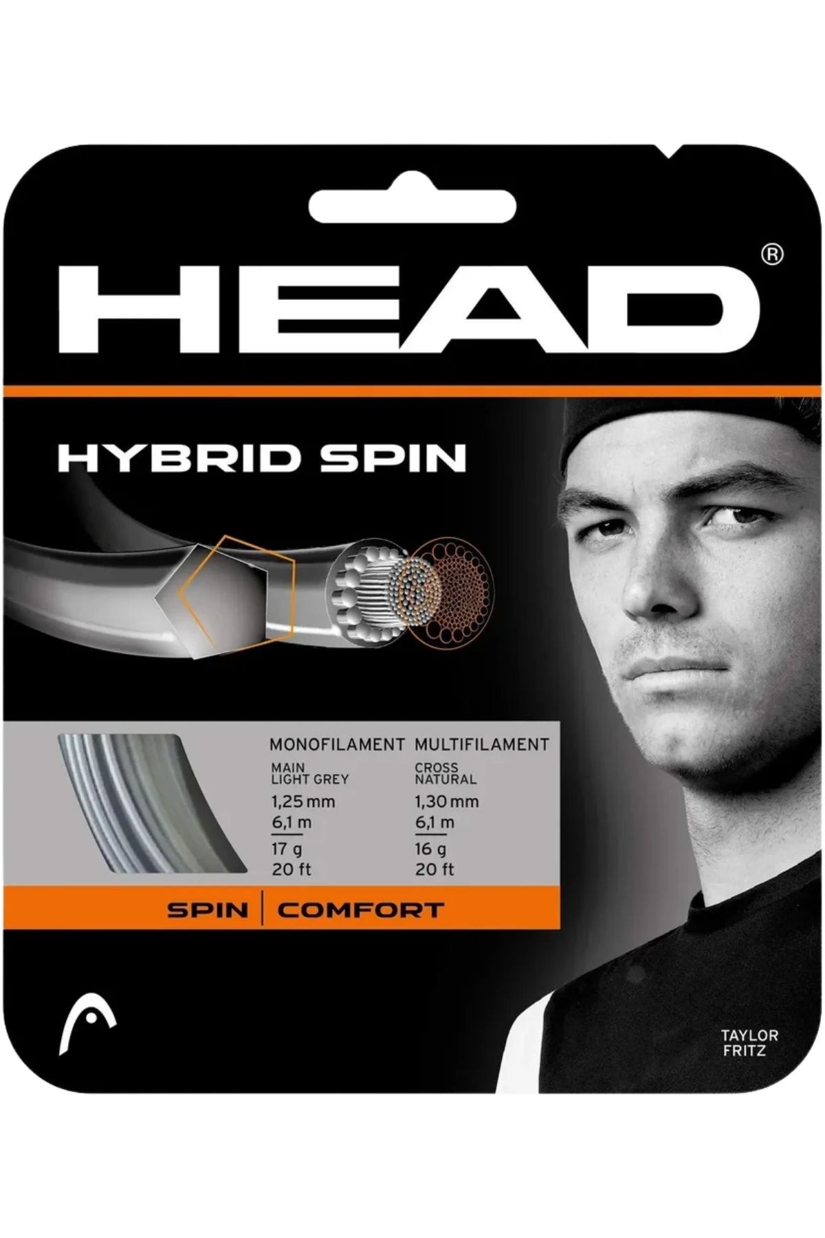 Head Head Hybrid Spin 125/130  Tenis Kordaj Teli 12m