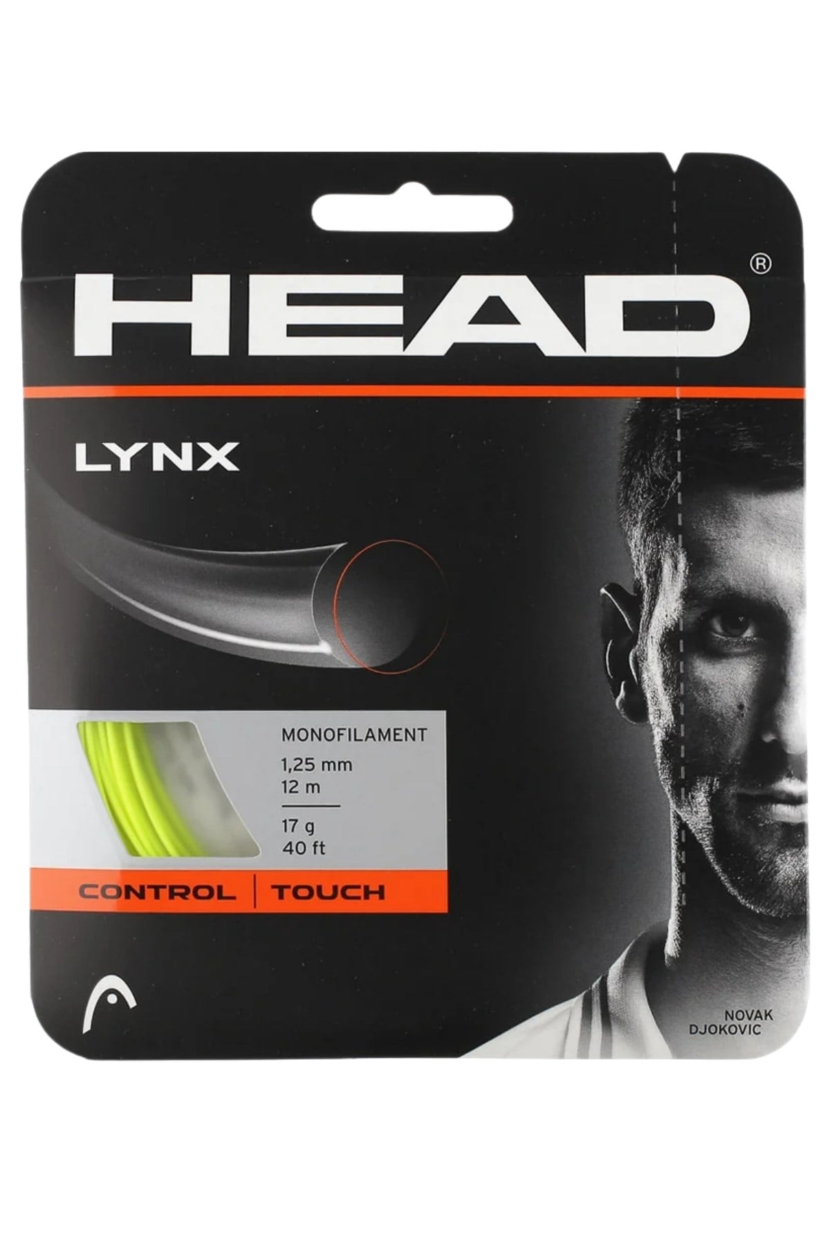 Head Head Lynx 125 Sarı Tenis Kordaj Teli 12m