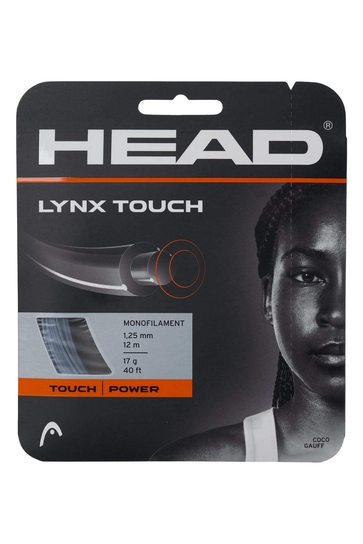 Head Head Lynx Touch 125 Gri Tenis Kordaj Teli 12m