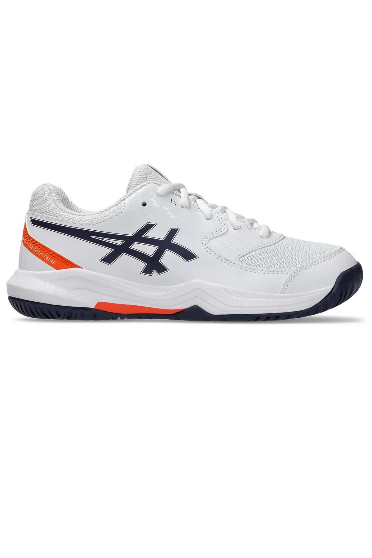 Asics Asics Gel Dedicate 8 GS Beyaz Çocuk Tenis Ayakkabısı