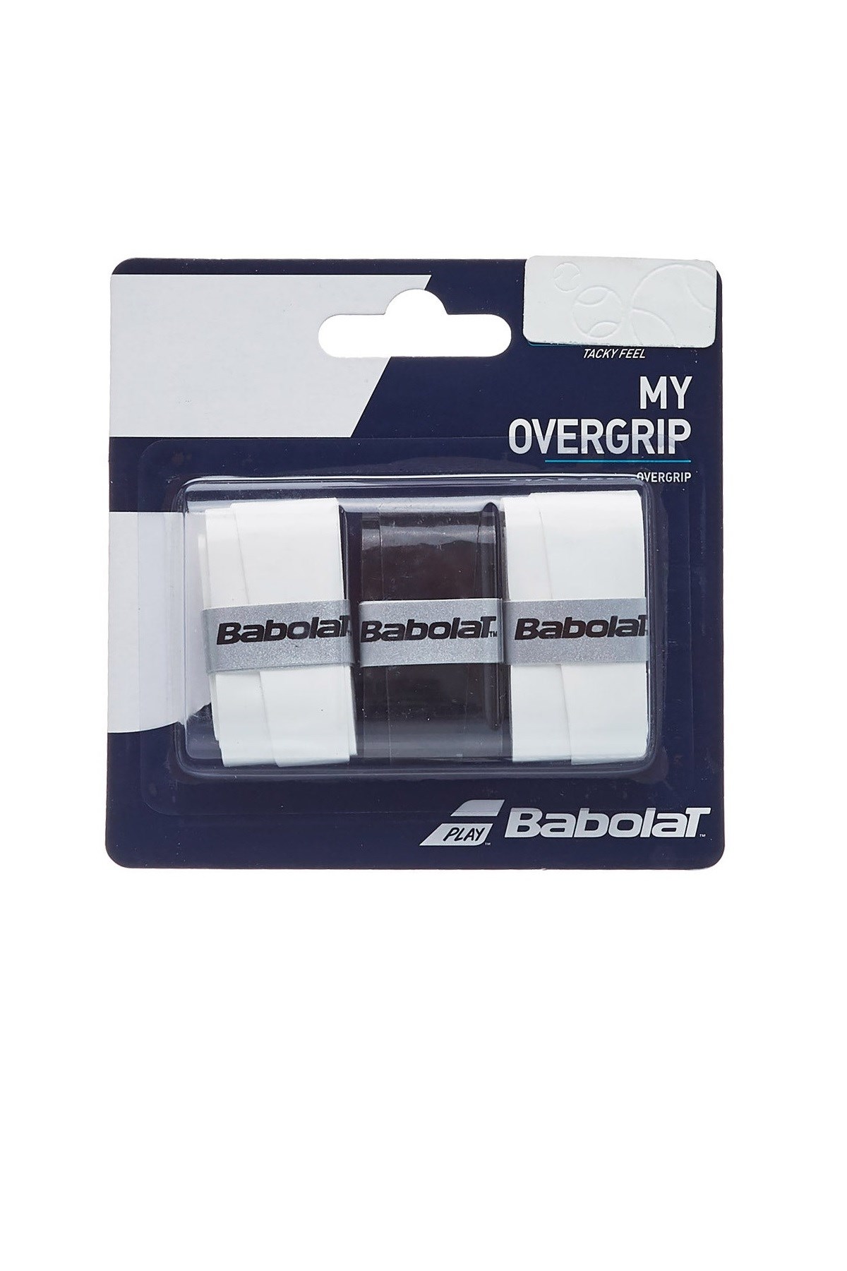 Babolat BABOLAT MY OVERGRIP TENİS GRIBI 3LÜ BEYAZ SİYAH BEYAZ
