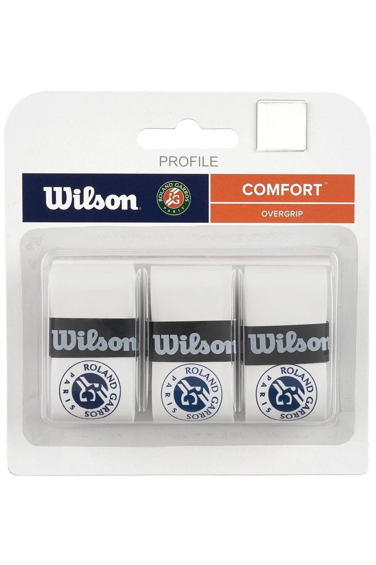 Wilson Wilson Profile Comfort Roland Garros Overgrip-Beyaz Mavi