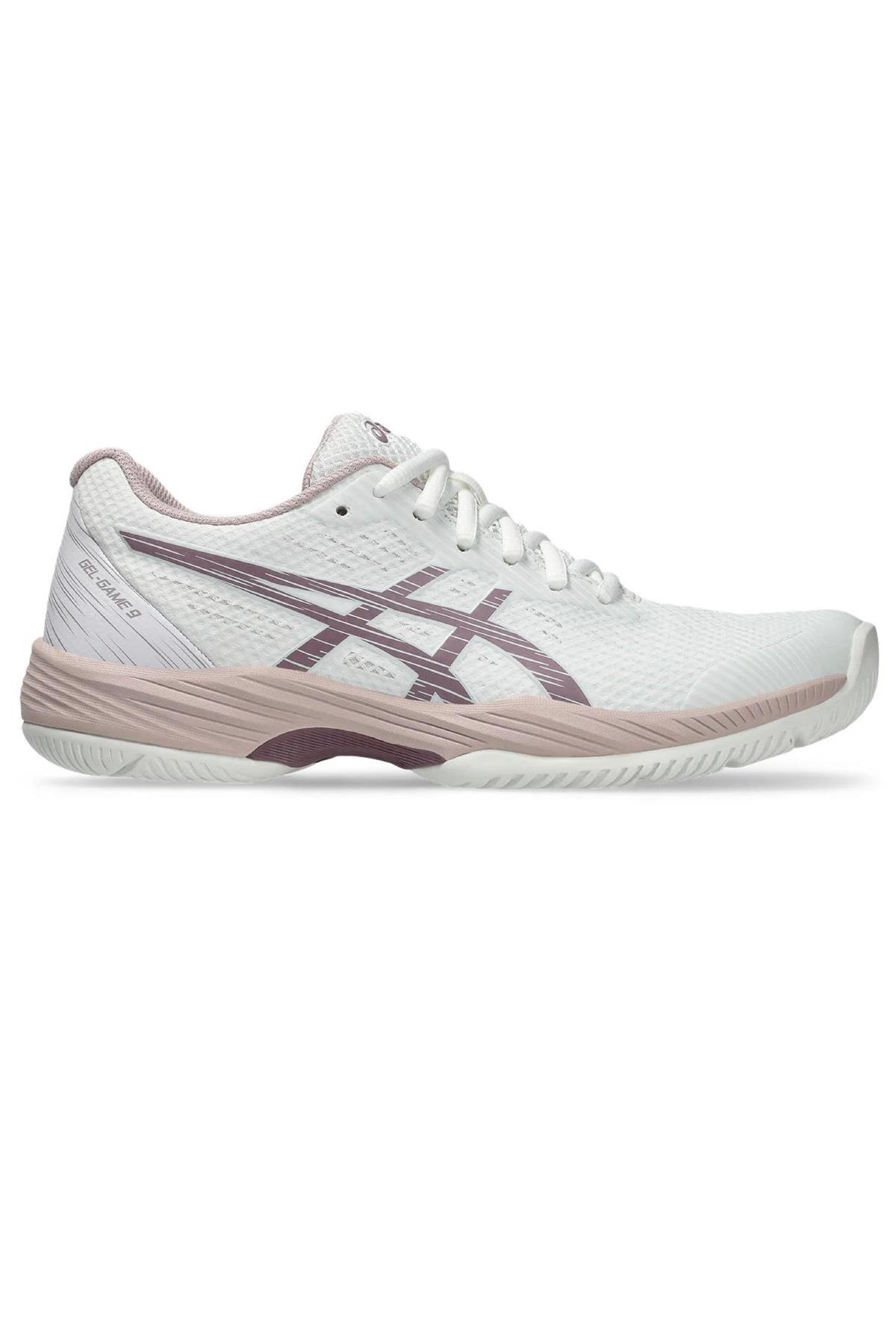 Asics Asics Gel Game 9  Kadın Beyaz Tenis Ayakkabısı