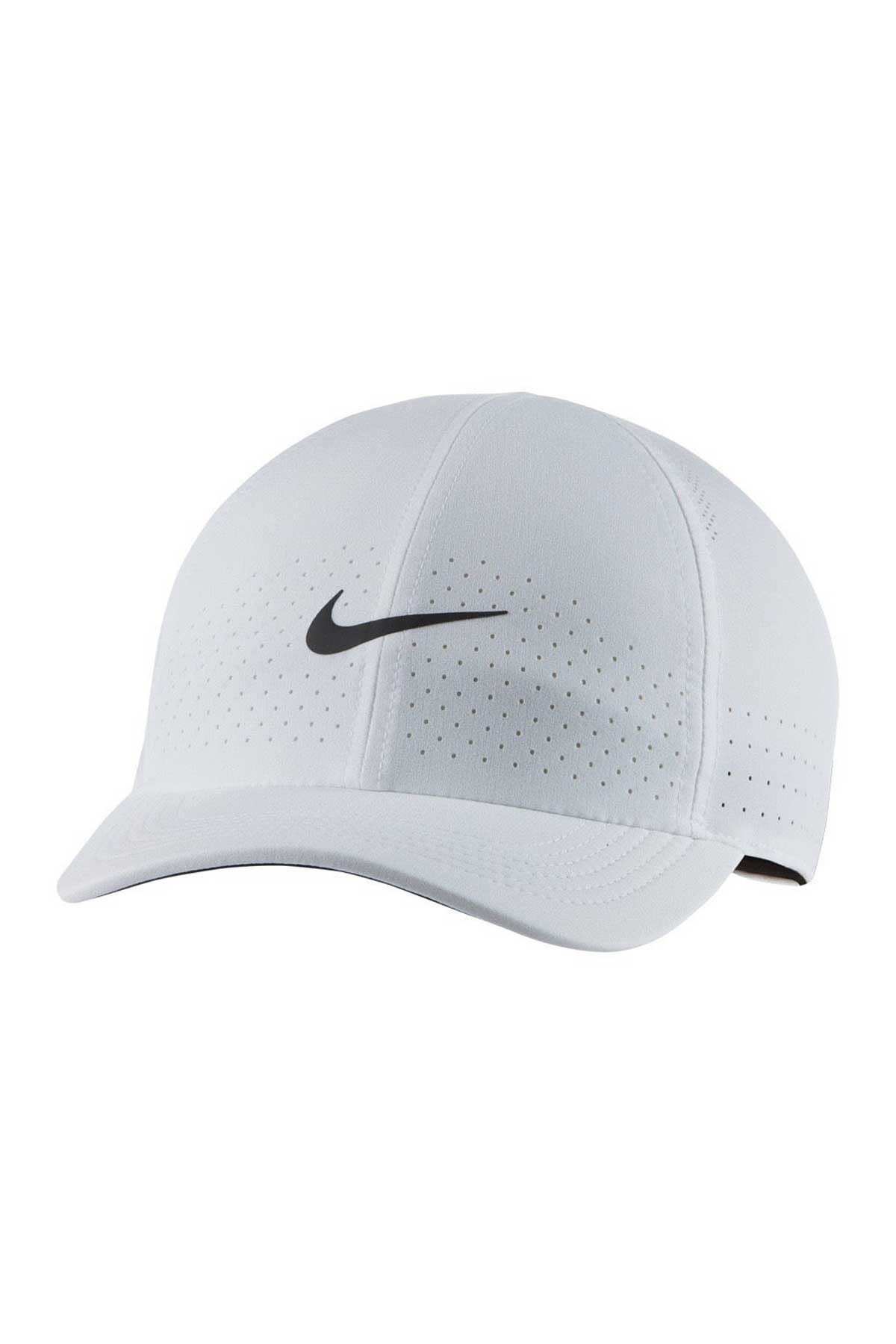 Nike U NK Aero Advantage Beyaz Tenis Şapkası