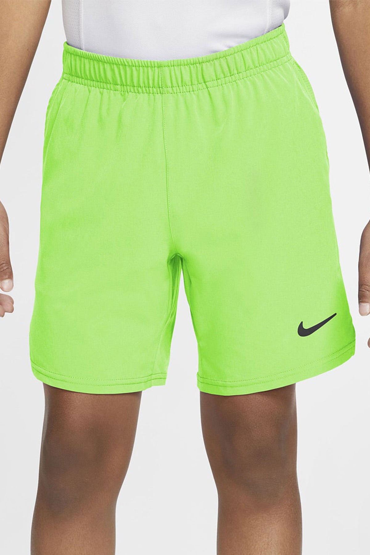 Nike Court Victory Lime Erkek Çocuk Tenis Şortu