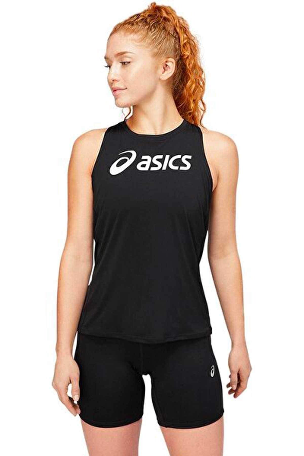 Asics Asics Core Asics Tank Siyah Tenis Kolsuz Tshirt