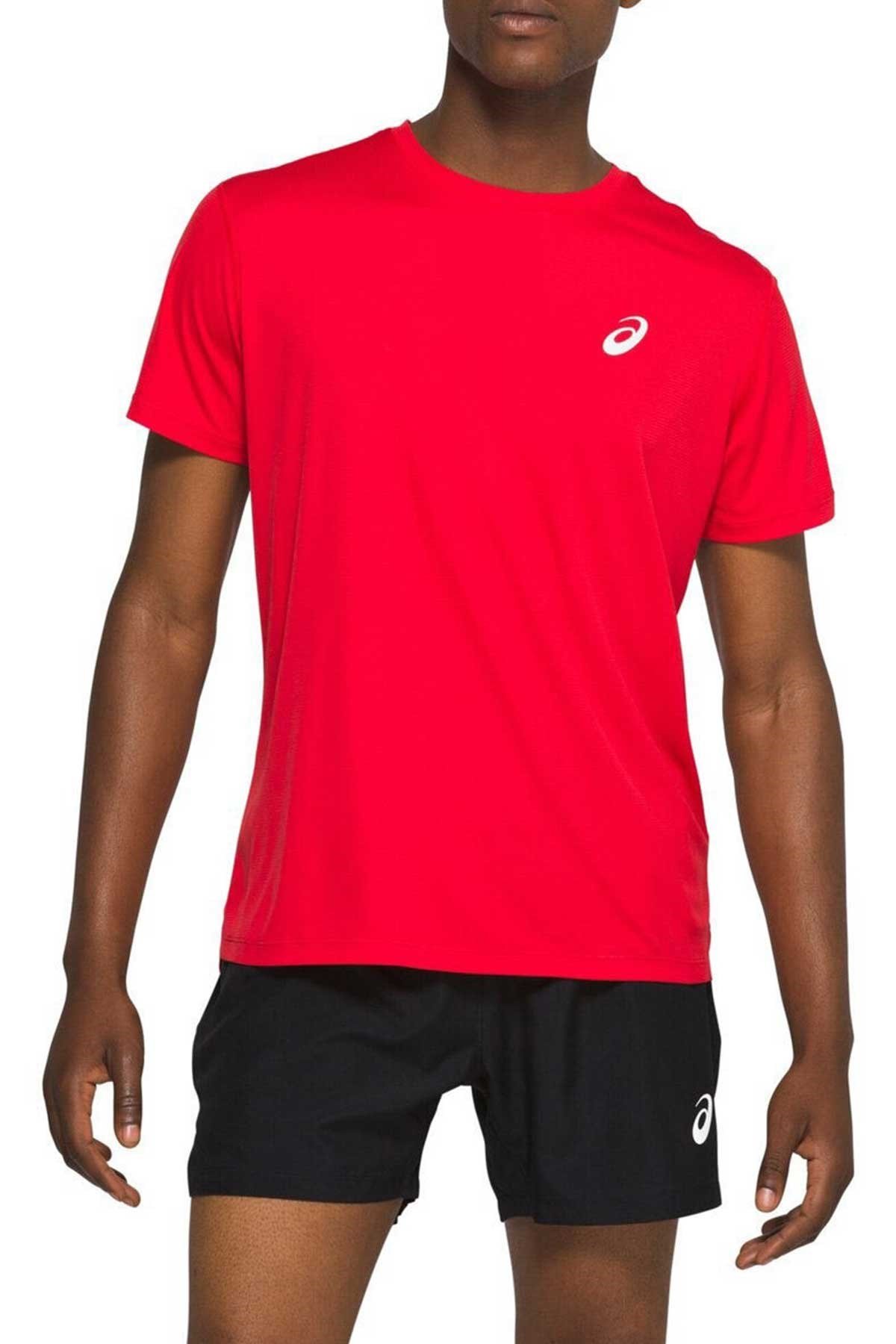 Asics & Onitsuka Tiger Asics Silver SS Top Kırmızı Erkek Tenis Tişört
