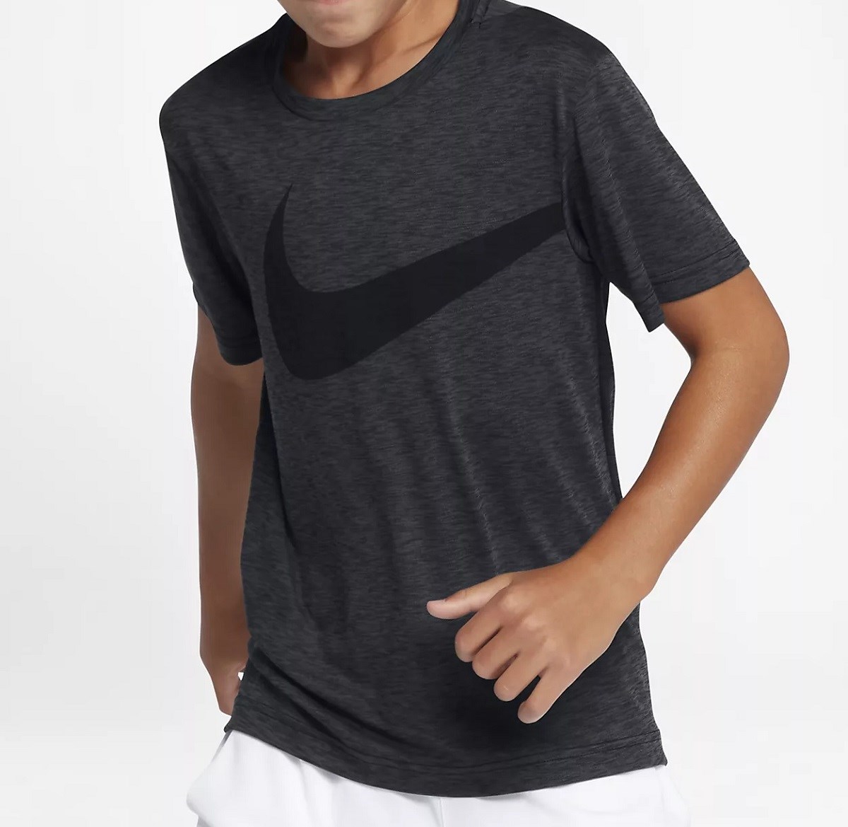 Nike NIKE B NK BRTHE TOP SS HYPER GFX GRİ