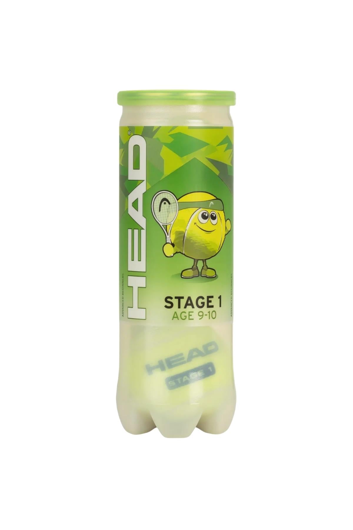 Head Head Stage 1 Yeşil Noktalı 3'lü Tenis Topu