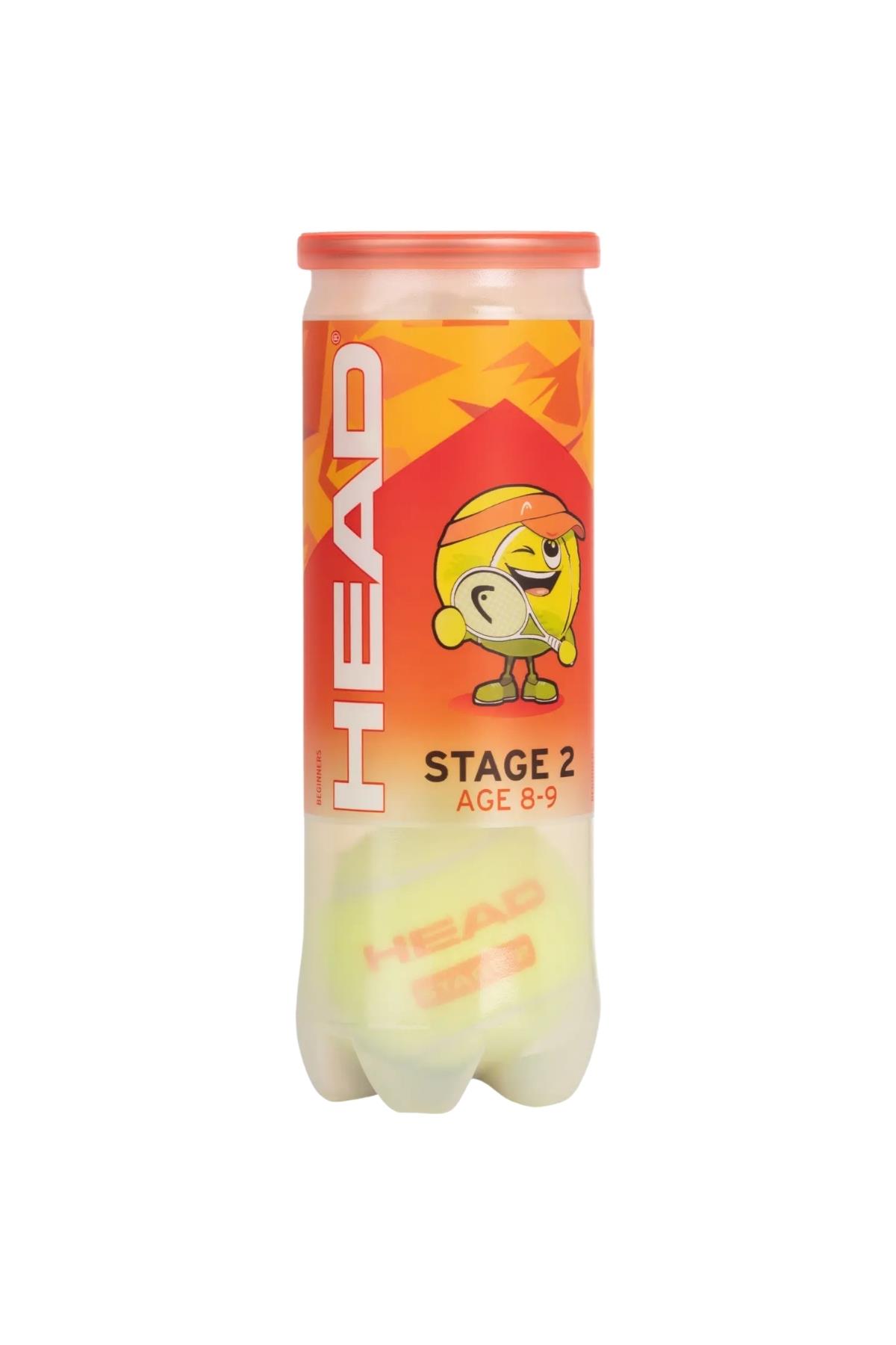 Head Head Stage 2 Turuncu Noktalı 3'lü Tenis Topu