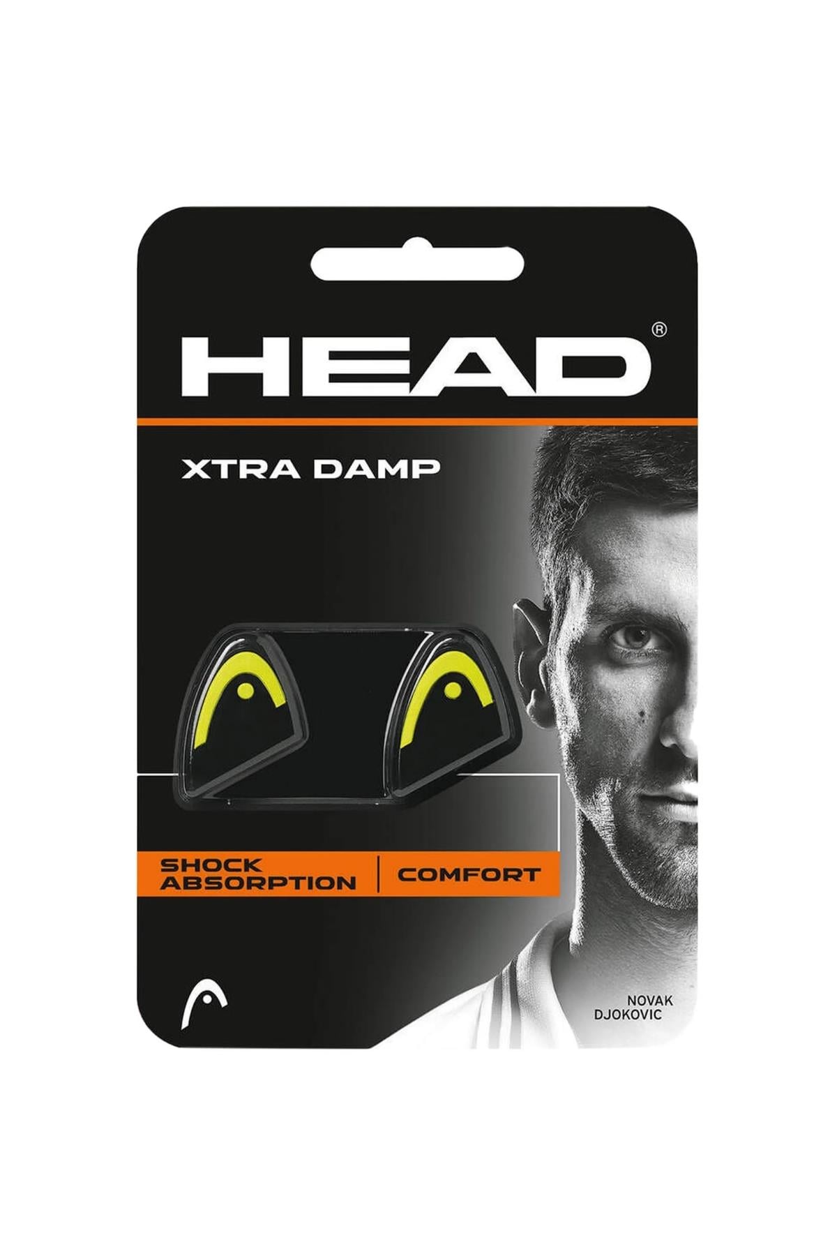 Head Head Xtra Damp Siyah Sarı Dampner Tenis Raket Titreşim Önleyici 2li