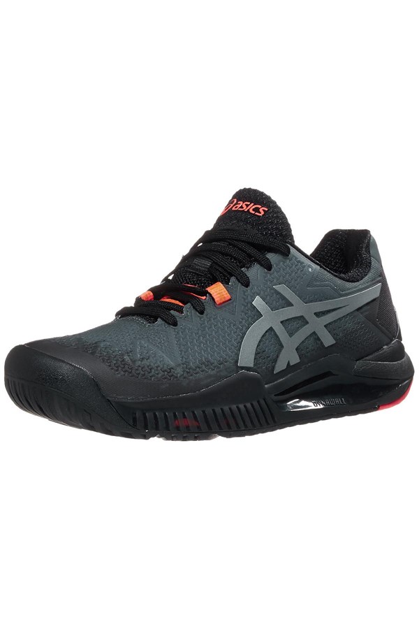 ★asics GEL-RESOLUTION 8 レッド／ブラック Asics Gel Resolution 8 L.E. Black Sunrise Red Kadın Tenis Ayakkabısı