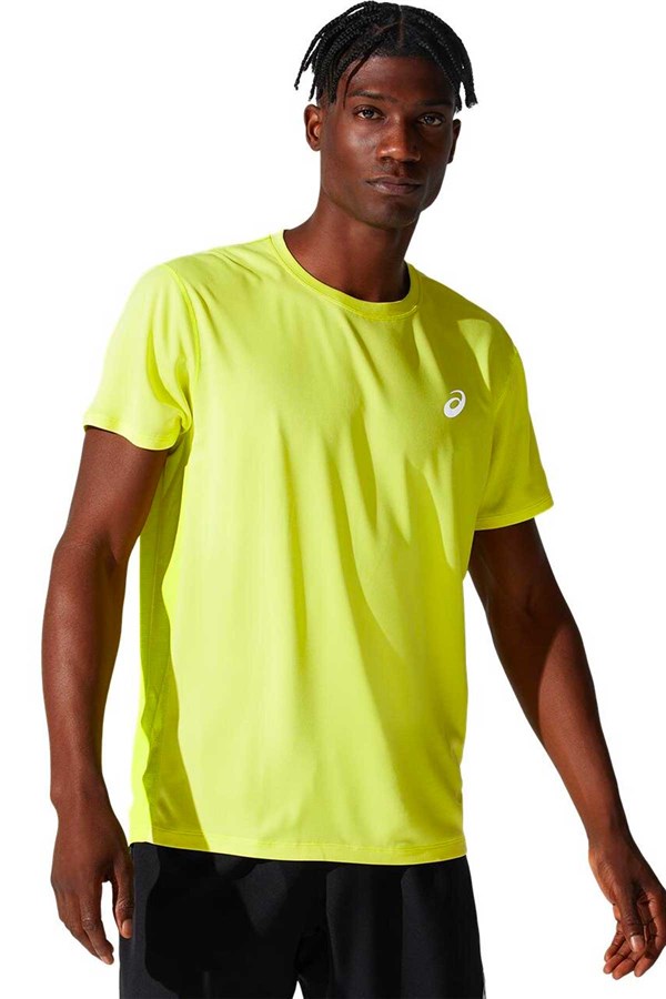 Asics Core SS Top Neon Yeşil Erkek Tenis Tshirt