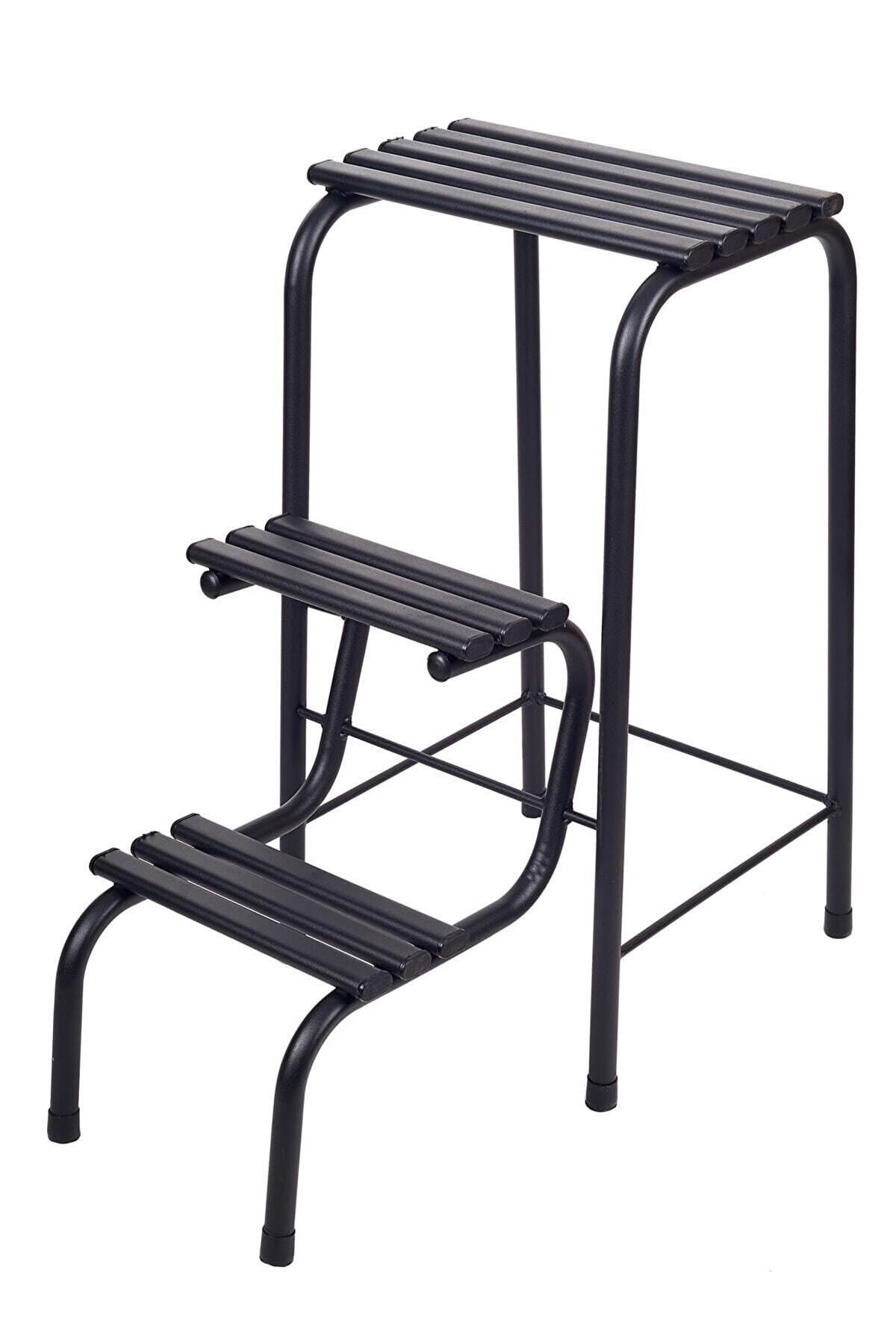 Katlanır Metal Merdivenli Tabure Hem Tabure Hem Merdiven