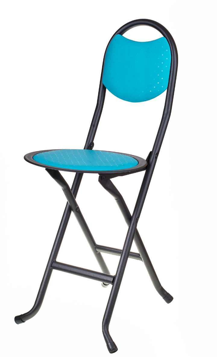 Katlanır Outdoor Kamp Bahçe Piknik Siyah Aksamlı Sandalyesi TURKUAZ