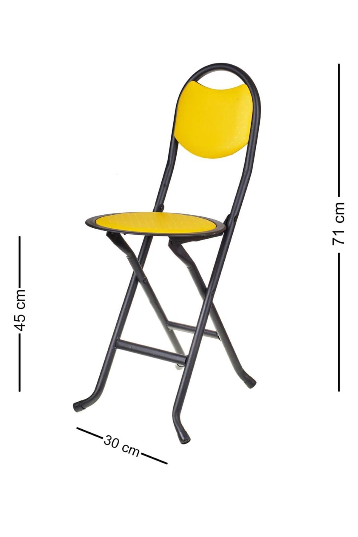 Katlanır Outdoor Kamp Bahçe Piknik Siyah Aksamlı Sandalyesi