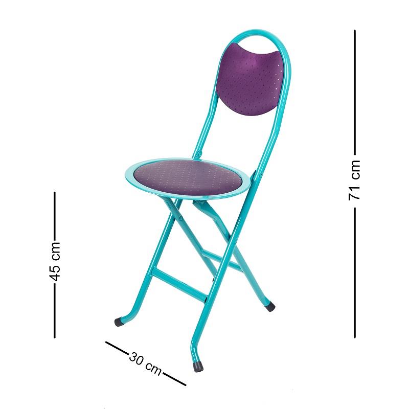 Katlanır Portatif Sandalye Kırmıız-Mor