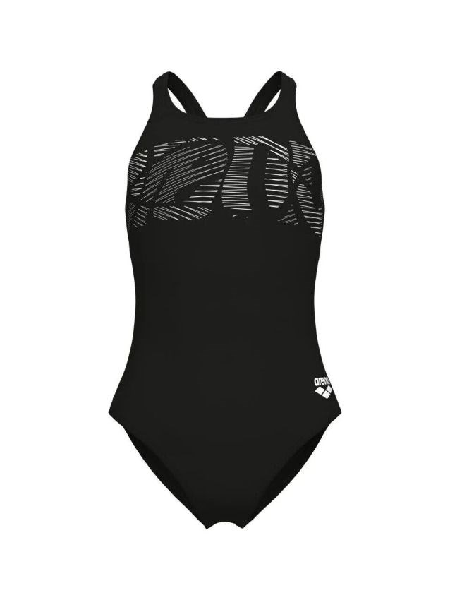 Arena Graphic Swimsuit V Back Kız Çocuk Mayo 006680501