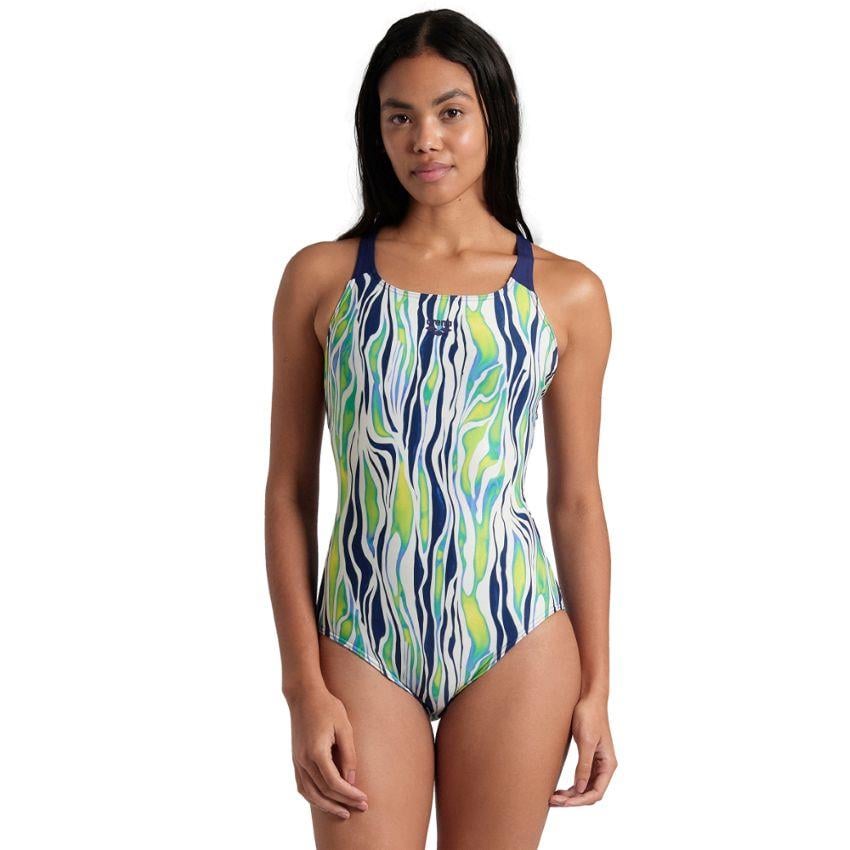 Arena Womens Zebra Stripes Swim Pro Back Swimsuit Kadın Yüzücü Mayosu 007217157