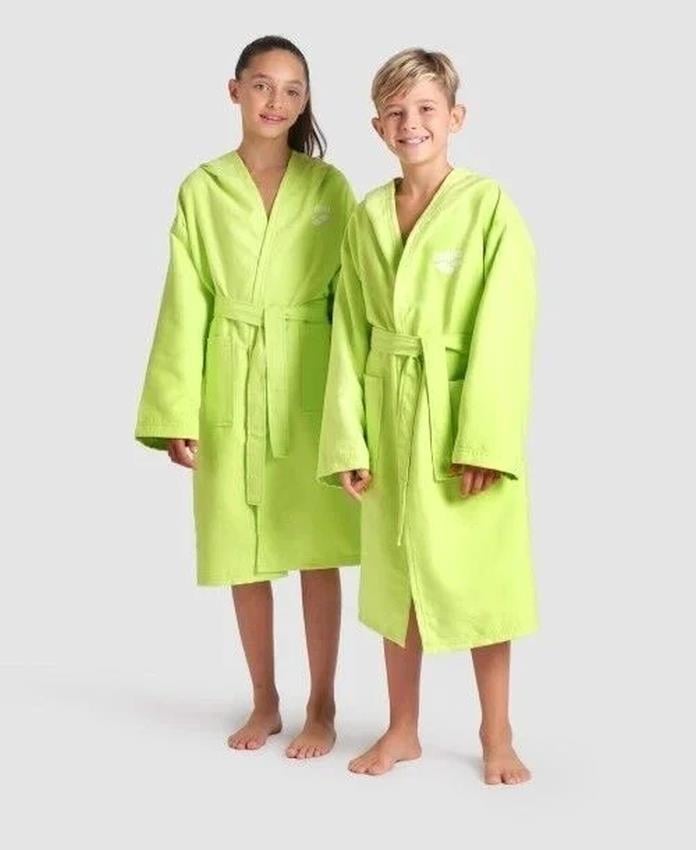 Arena Zeal Jr Robe /Arctic Lime White Çocuk Bornozu 009042610