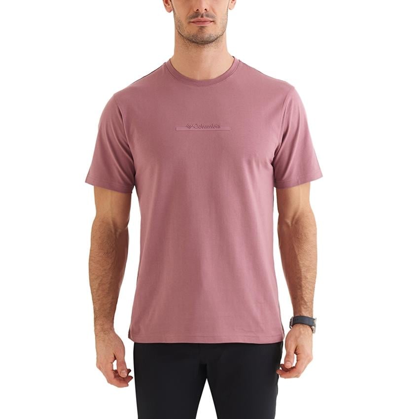 Columbia CSC Bar Split Graphic Kısa Kollu Erkek T-shirt Kırmızı CS0121-609