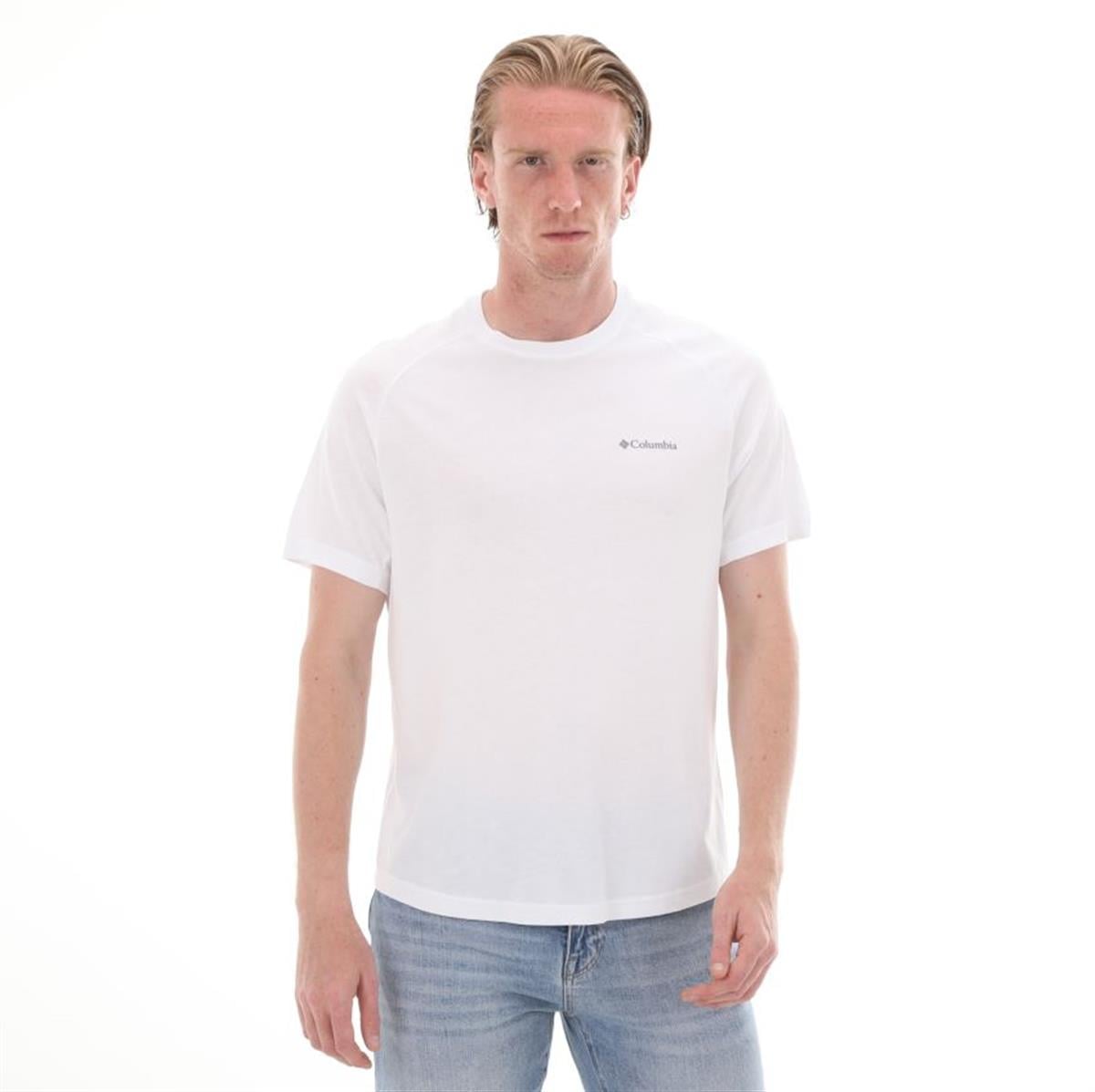 Columbia Csc M Comfort Ss Tee Erkek T-Shirt Beyaz CS0303-100