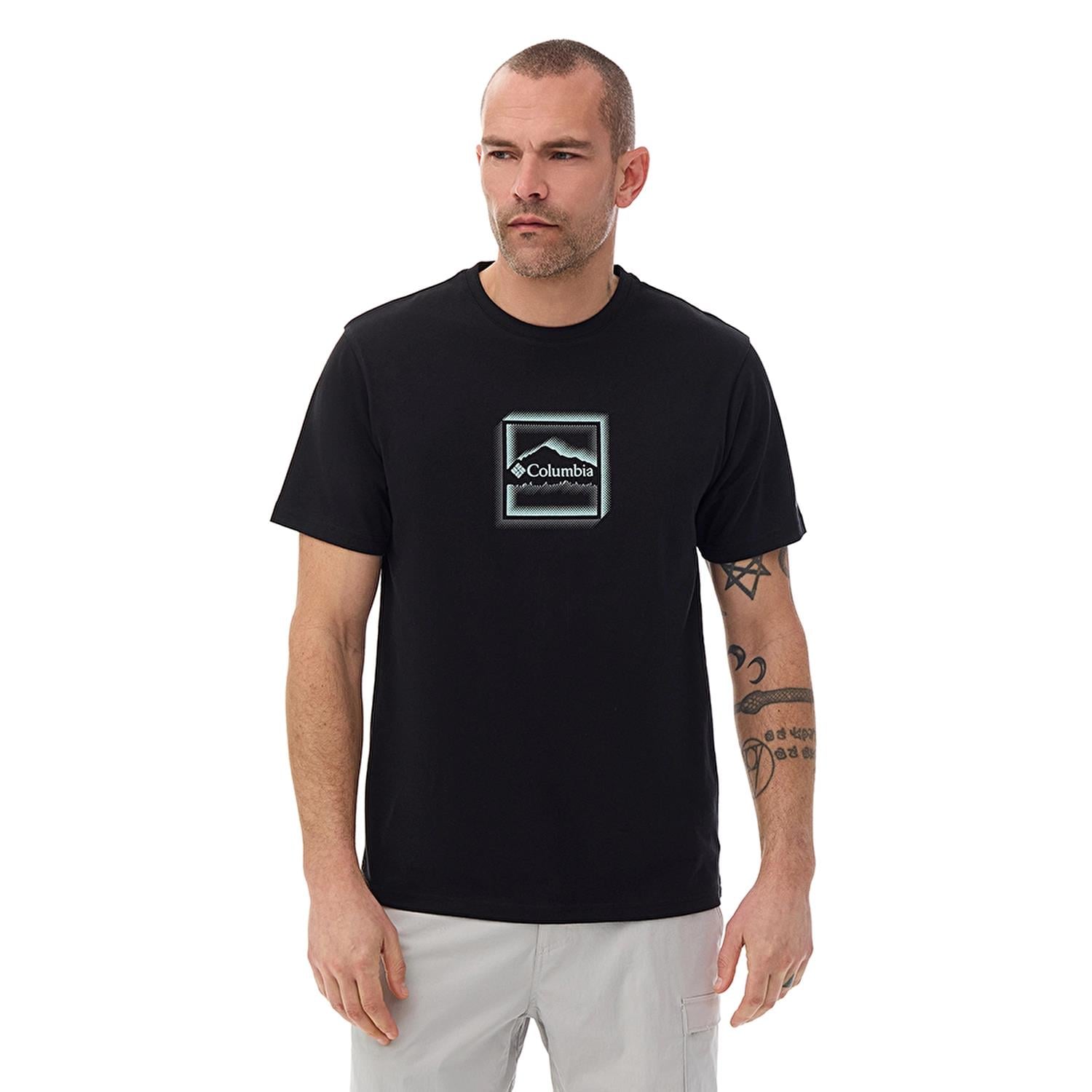 Columbia CSC M Illuminated Brand II SS Tee Erkek Kısa Kollu Tişört CS0485