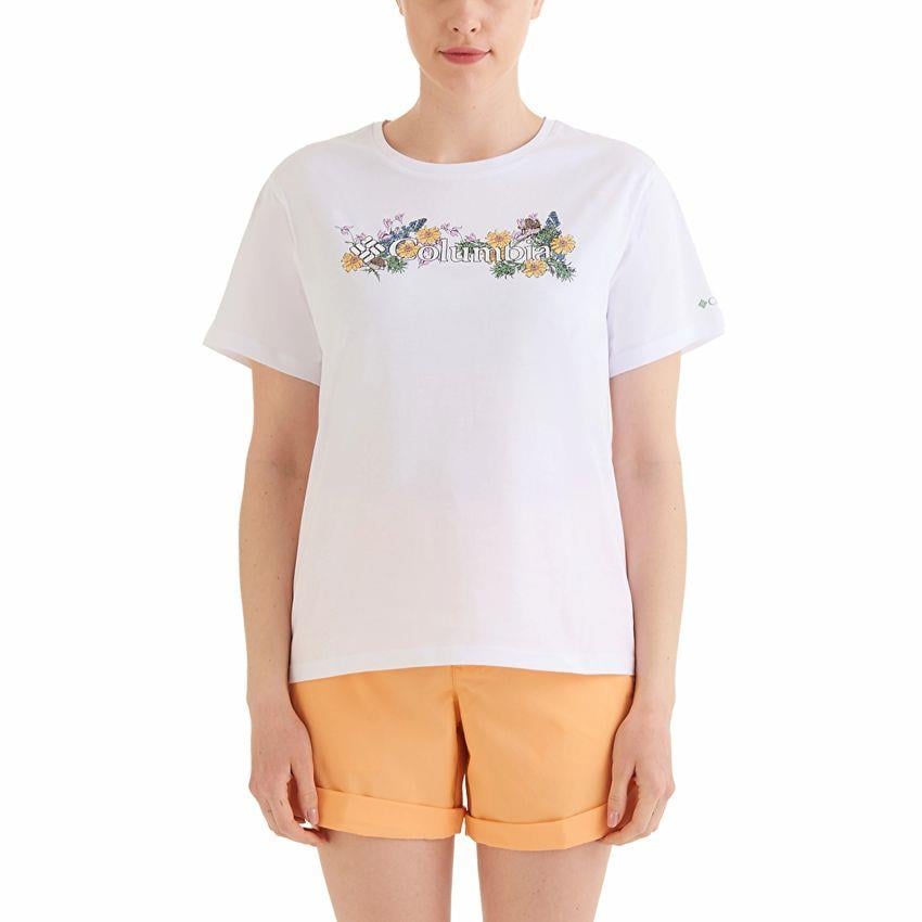 Columbia CSC North Cascade Kadın Kısa Kollu T-shirt Beyaz CS0366_100