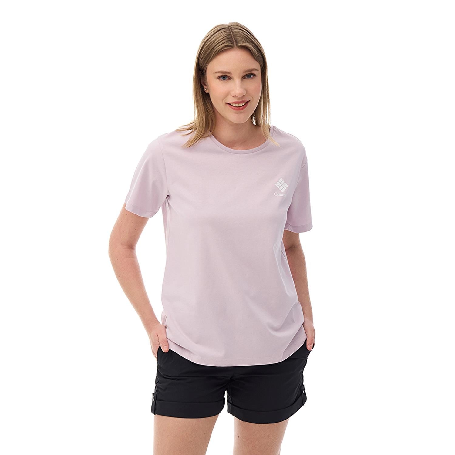 Columbia CSC Stacked Mini Gem Logo Kadın Kısa Kollu T-Shirt CS0316