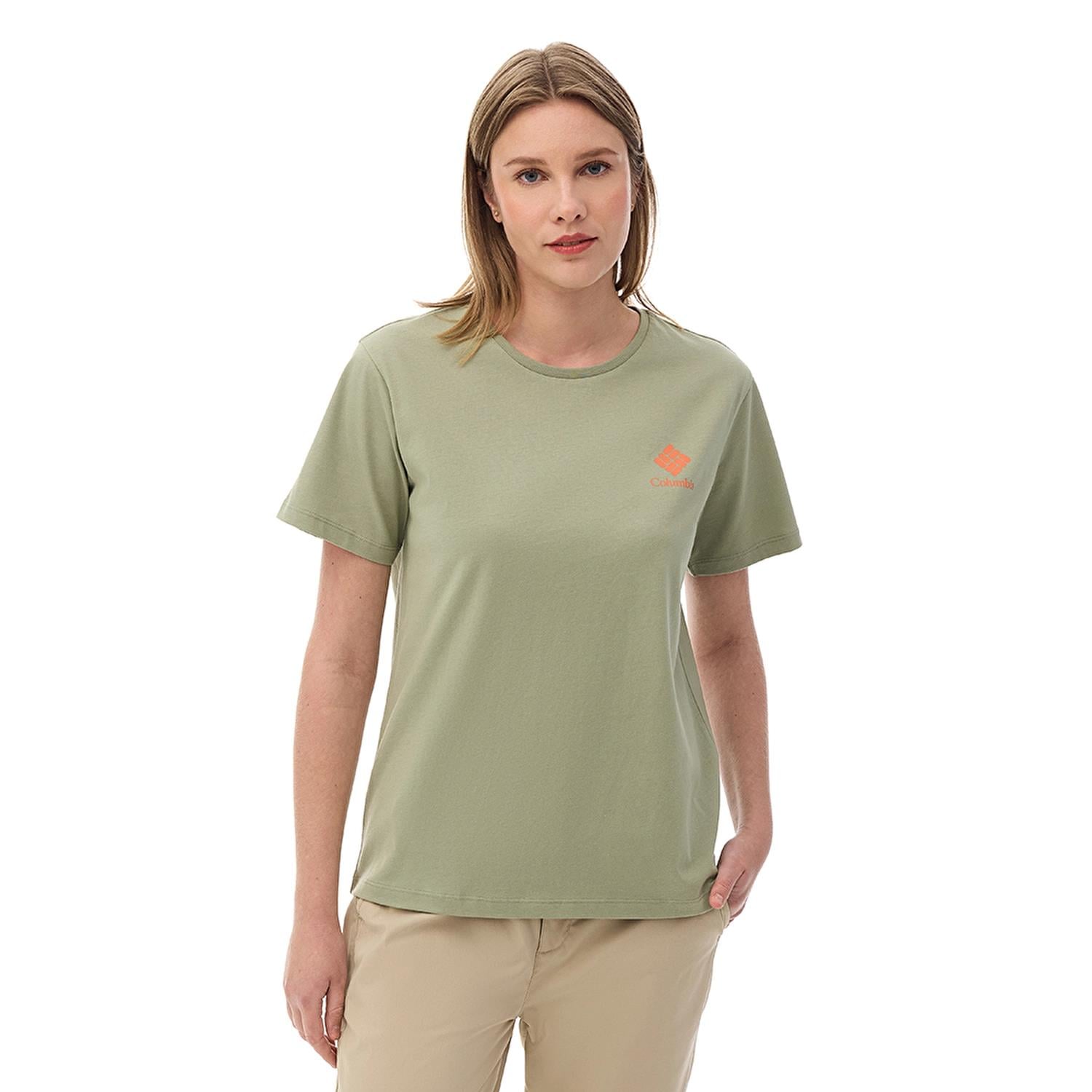 Columbia CSC Stacked Mini Gem Logo Kadın Kısa Kollu T-Shirt CS0316