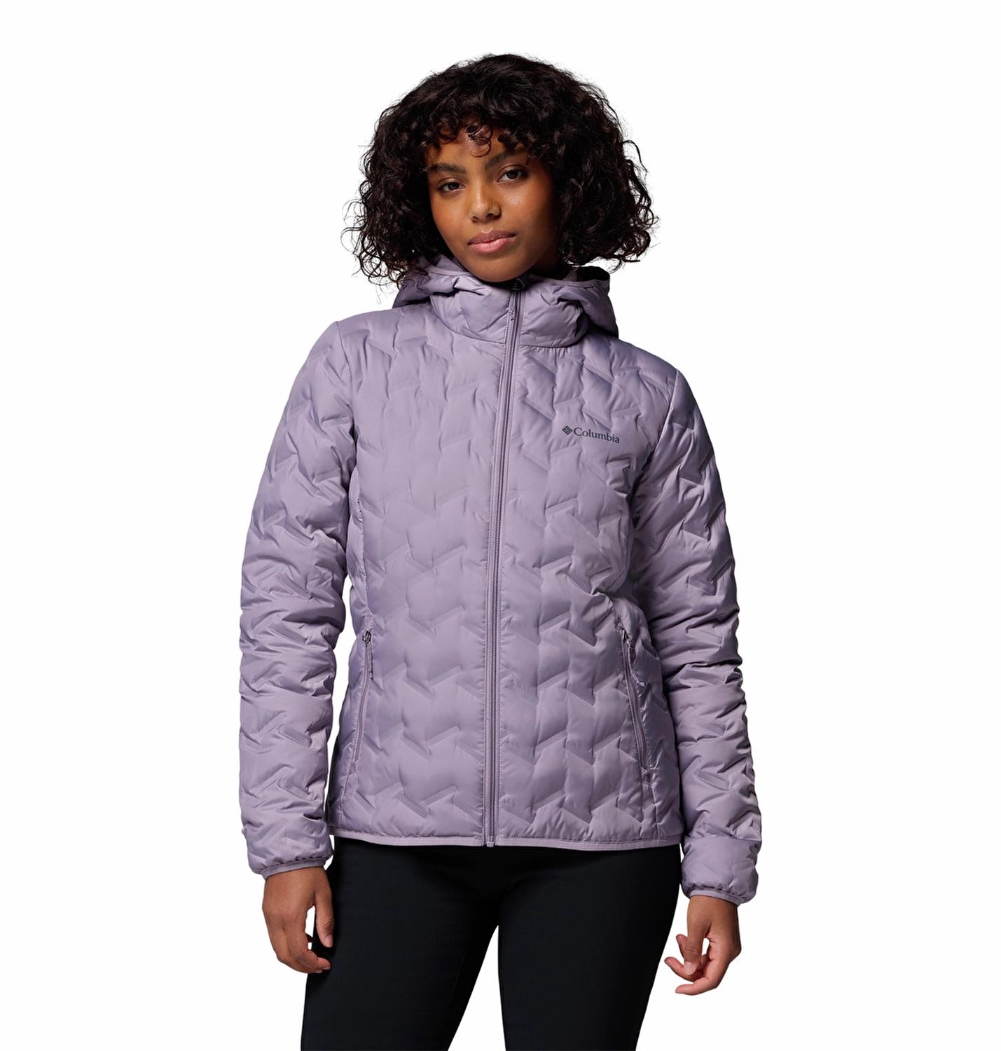 Columbia Delta Ridge™ II Down Hooded Jacket Mor Kadın Outdoor Mont WK2769