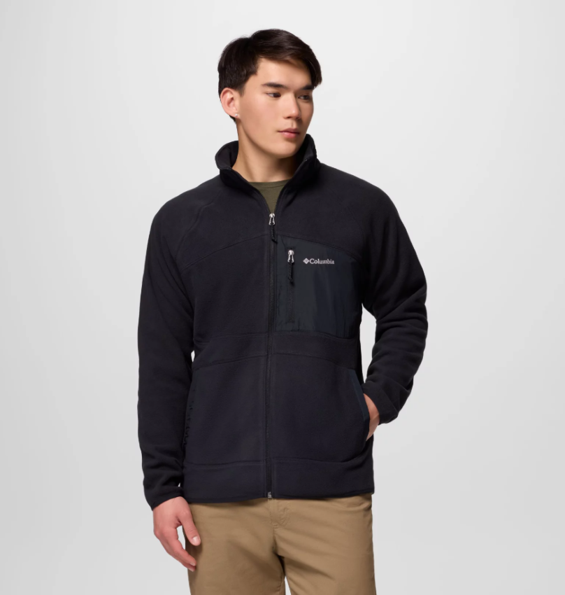 Columbia Fast Trek™ Overlay Full Zip Siyah Erkek Outdoor Polar AM1442-010