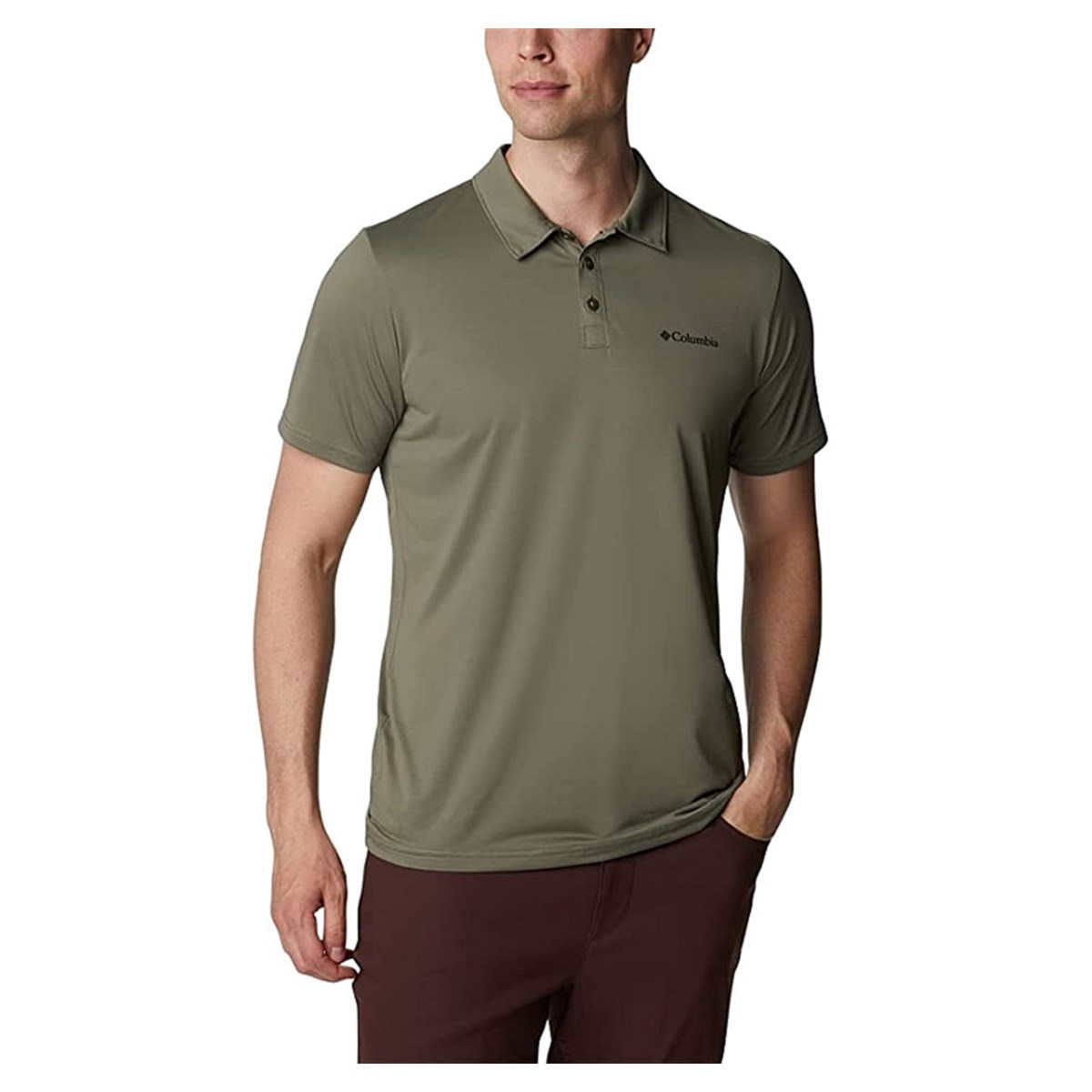 Columbia Hike Polo Erkek Kısa Kollu Polo Yaka Tişört Gri AO3614-023