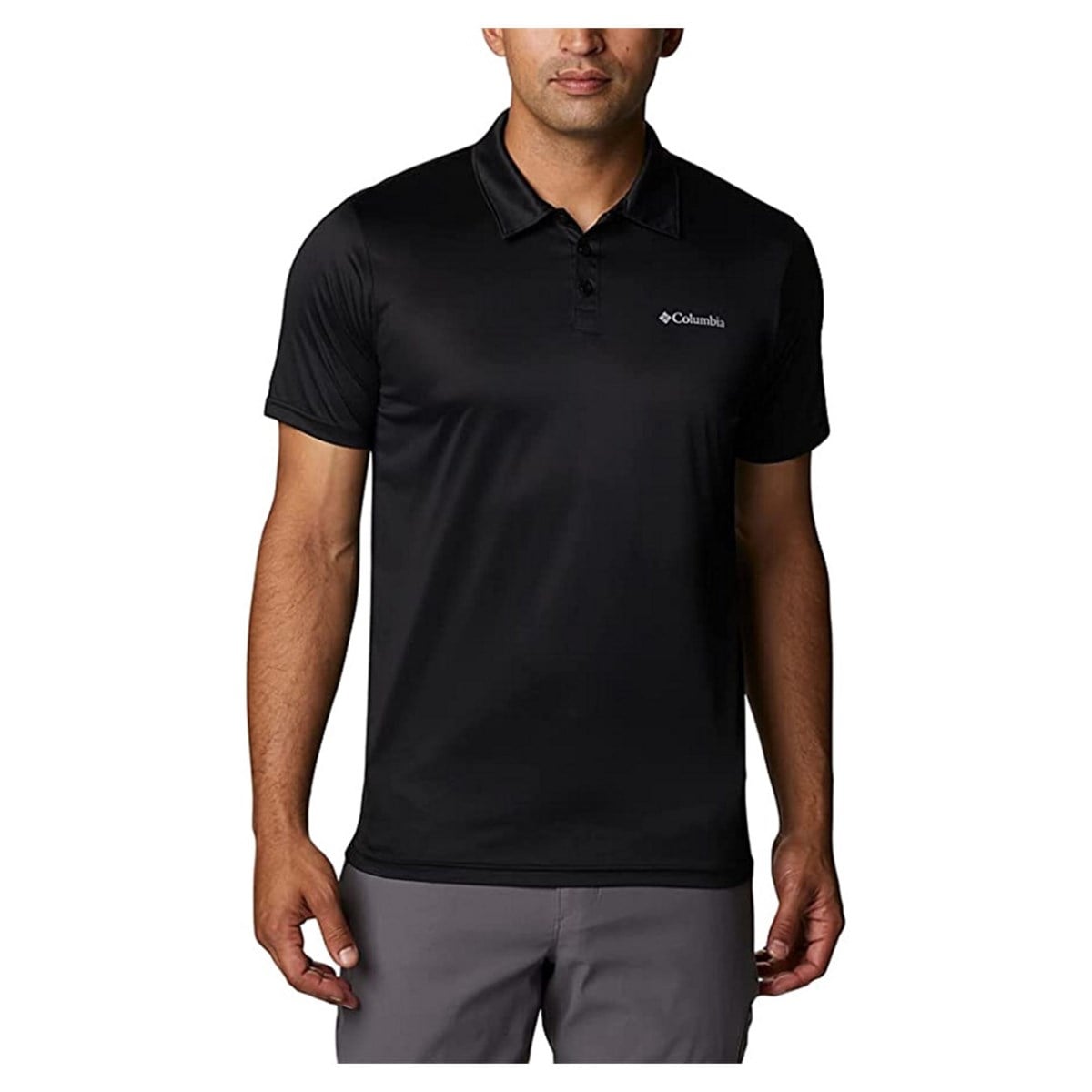 Columbia Hike Polo Erkek Kısa Kollu Polo Yaka Tişört Siyah AO3614-010
