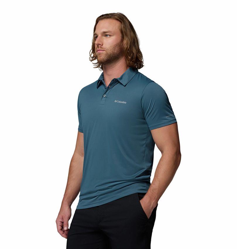 Columbia Hike Polo Erkek Kısa Kollu Polo Yaka Tişört Mavi AO3614