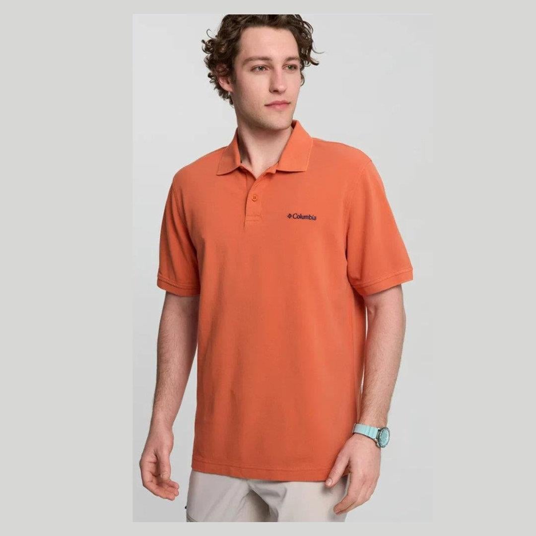 Columbia M Cascade Range Solid Polo Erkek Outdoor Tişört CS0214