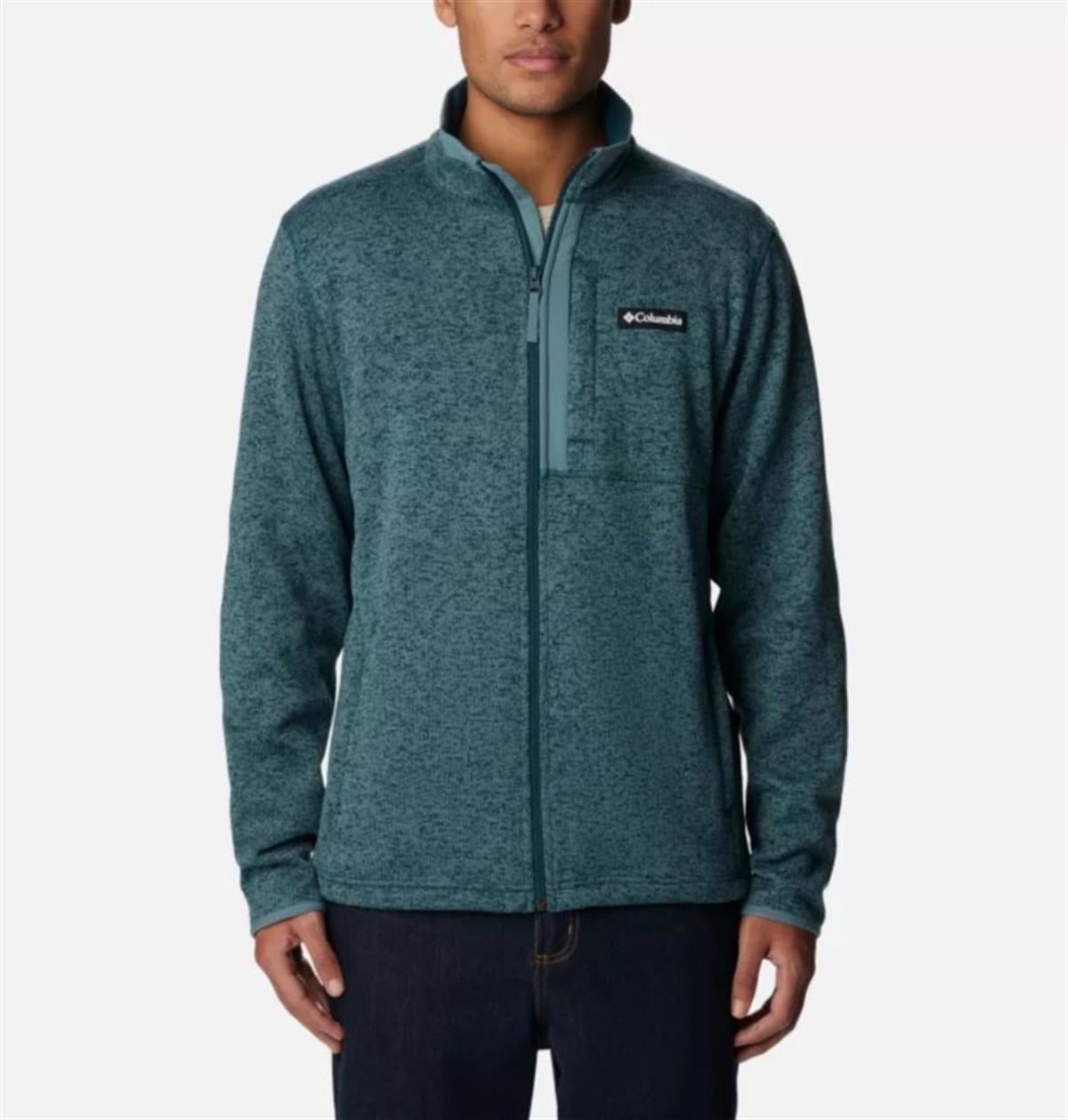 Columbia Sweater Weather™ Erkek Tam Fermuarlı Polar Üst Yeşil AO9710-414