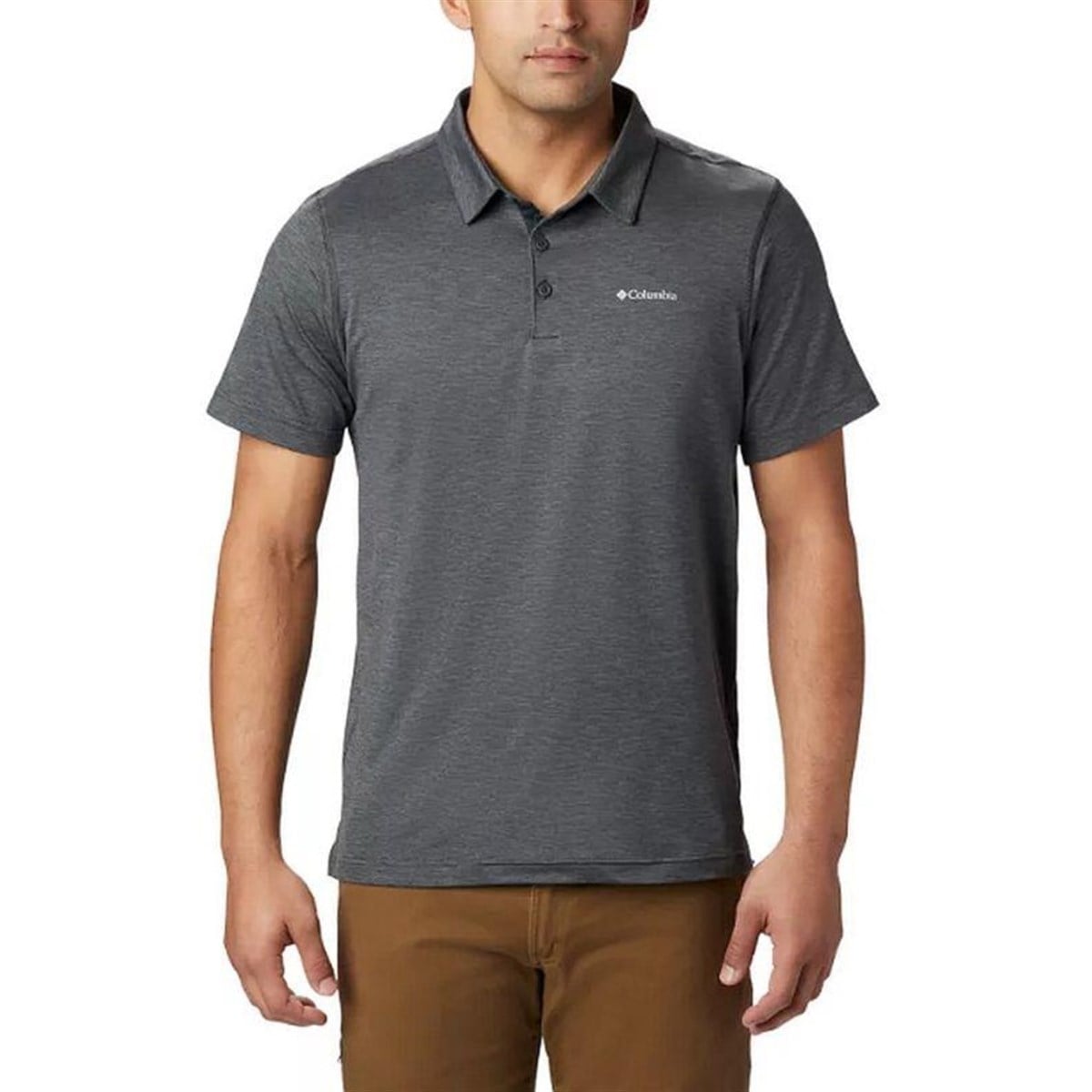 Columbia Tech Trail Polo Yaka Erkek Kısa Kollu Tişört AO2933-013
