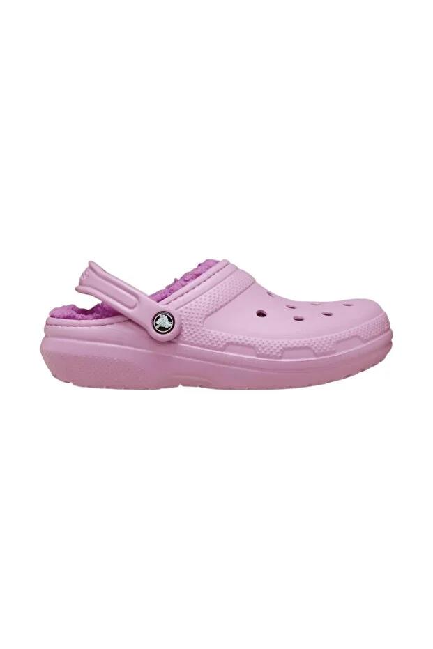 Crocs Classic Lined Clog Unisex Sarı İçi Yünlü Günlük Terlik 203591-5BX