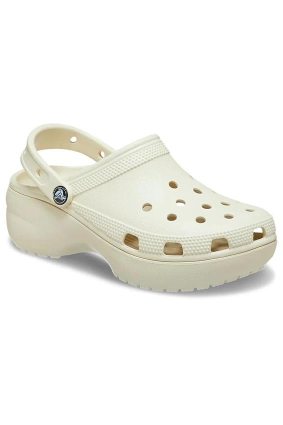 Crocs Classic Platform Clog W Kadın Sandalet 206750-2Y2 Ekru